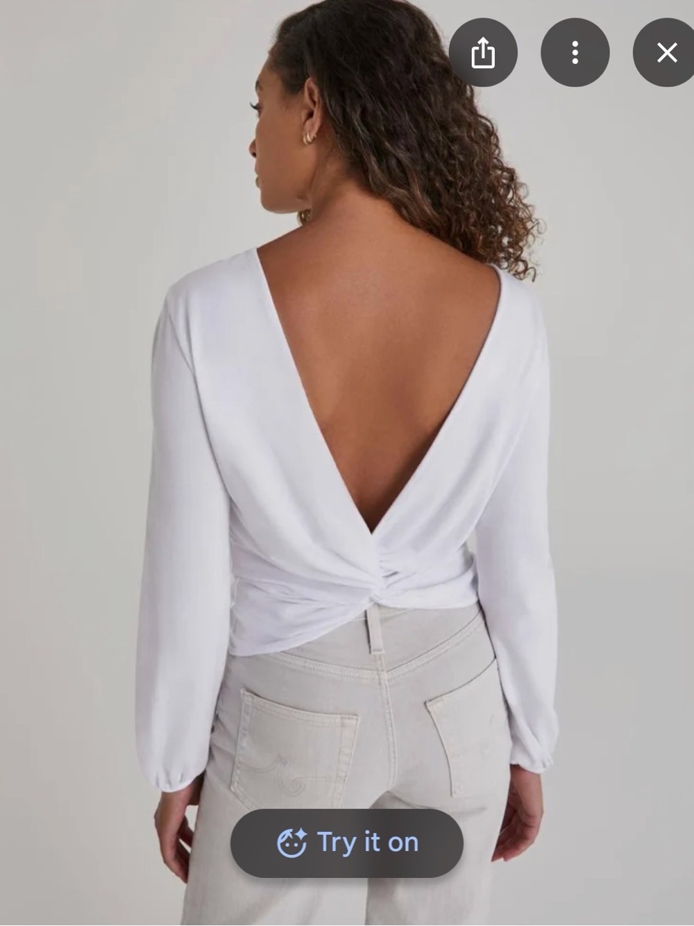 NWT AG twist back blouse